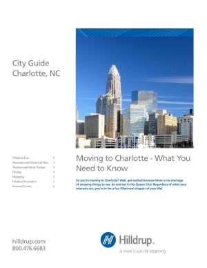 City Guide Charlotte, NC Moving to Charlotte