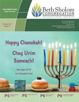 Happy Chanukah! Chag Urim Sameach!