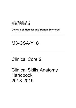 Clinical Skills Anatomy Handbook