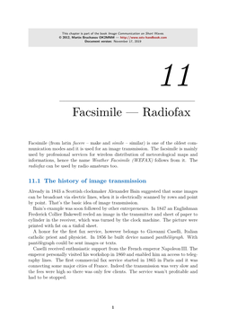 Facsimile — Radiofax