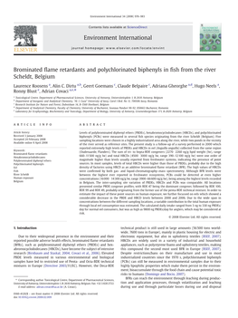 Brominated Flame Retardants and Polychlorinated Biphenyls in Fish