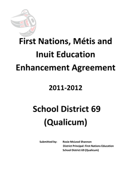 First Nations, Métis and Inuit Education Enhancement Agreement