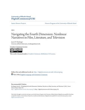 Nonlinear Narratives in Film, Literature, and Television Jason R