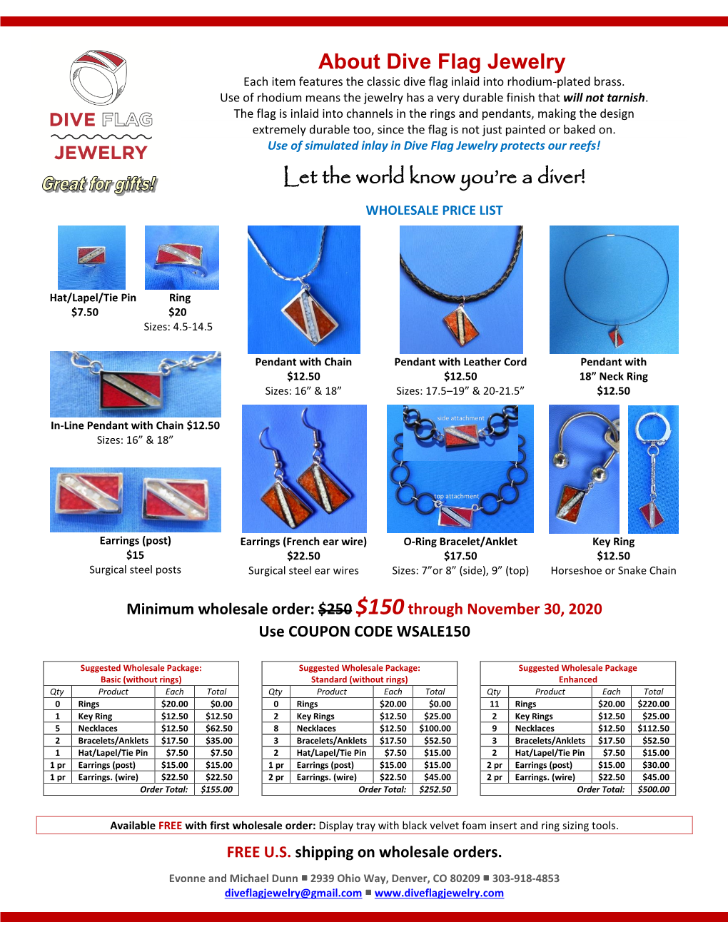 About Dive Flag Jewelry Let the World Know You're a Diver!