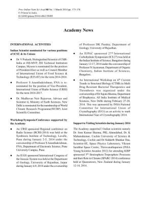 Academy News
