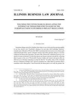 Illinois Business Law Journal