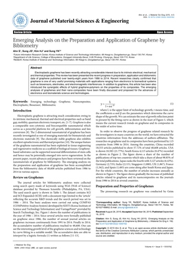 Emerging Analysis on the Preparation and Application of Graphene By