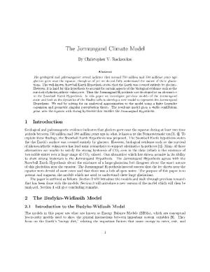 The Jormungand Climate Model