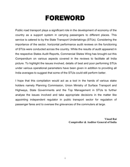 Public Road Transport Plays a Significant Role in the Development of Economy of the Country As a Support System in Carrying Passengers to Different Places