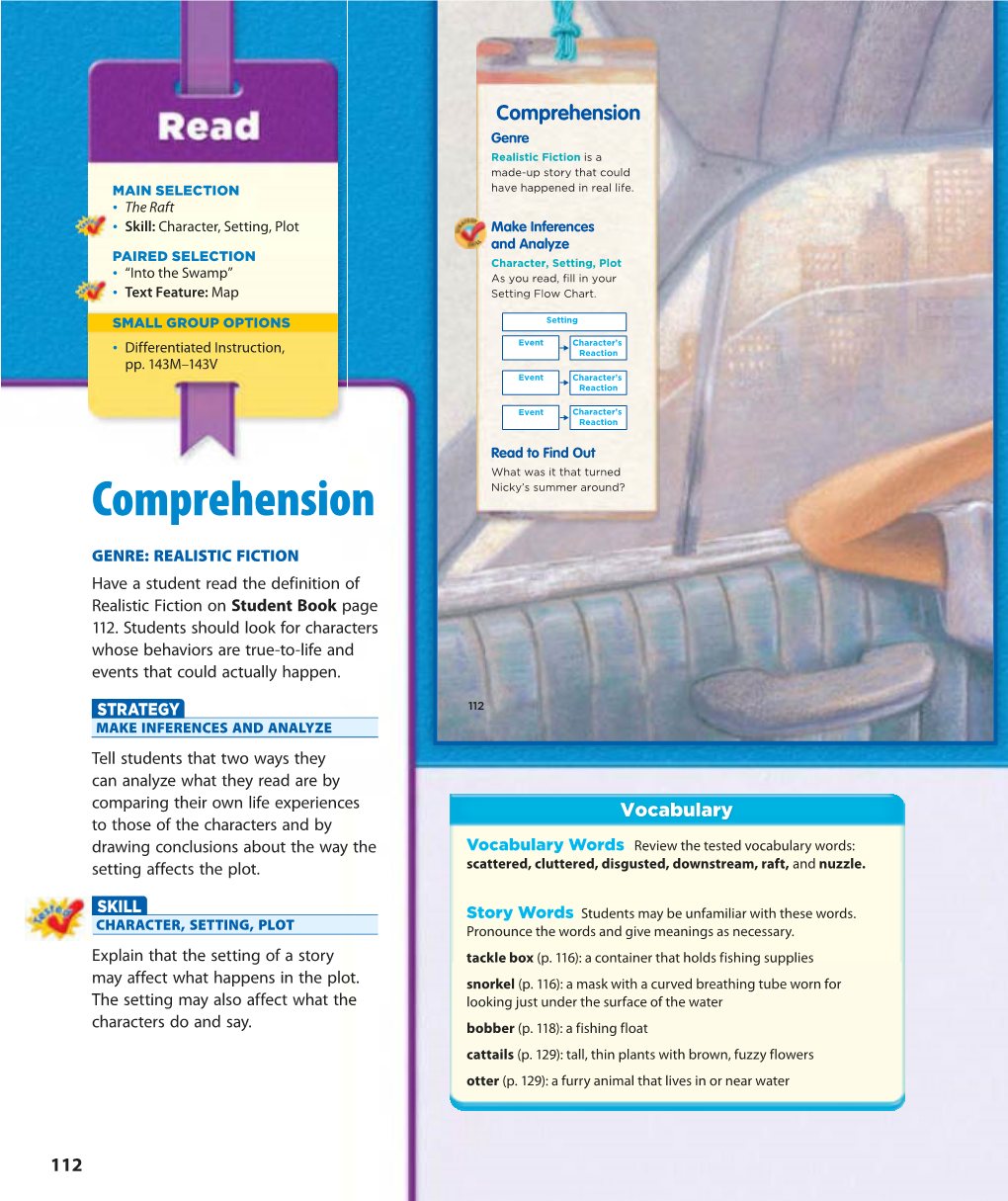 Read the Raft Use the Questions and Think Alouds to Support Instruction About the Comprehension Strategy and Skill
