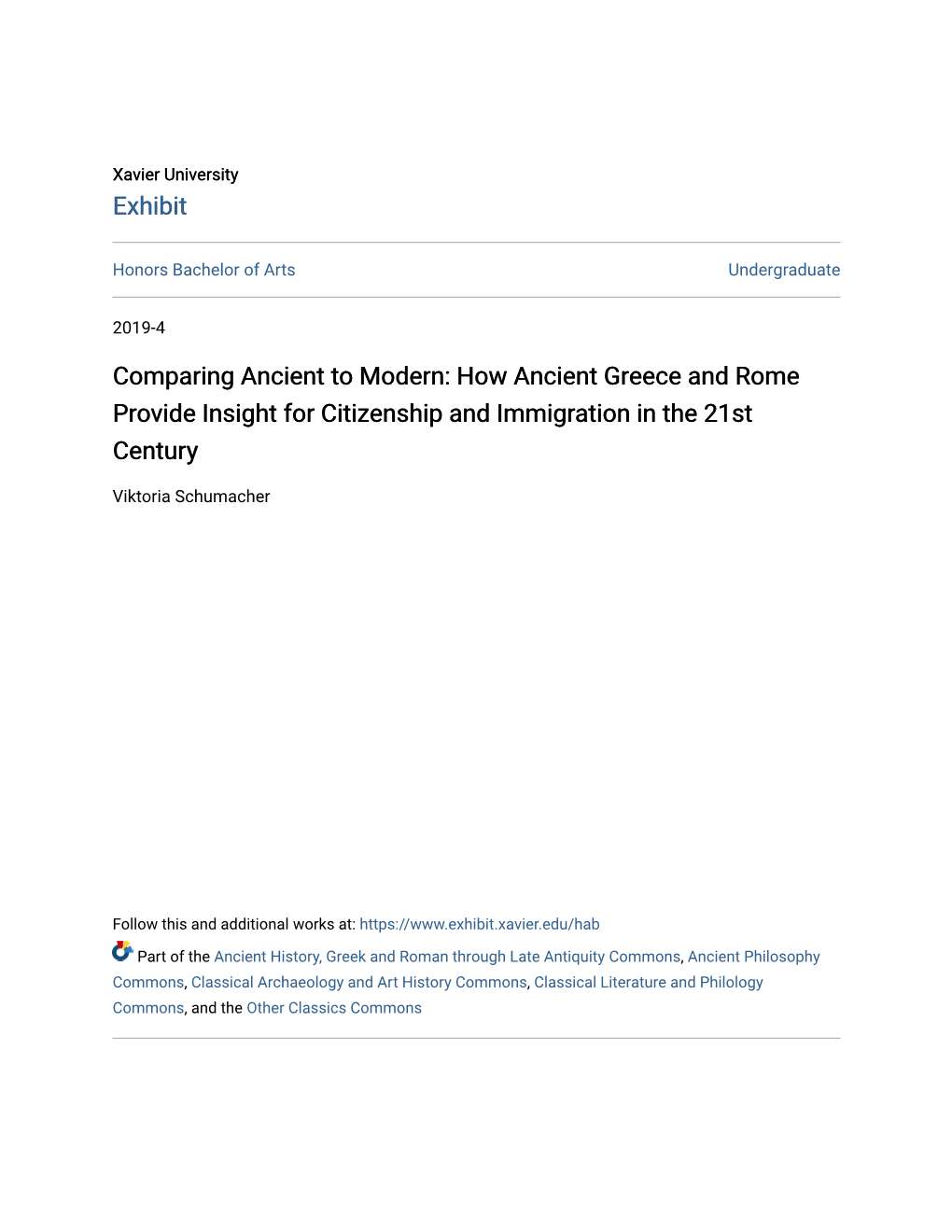 How Ancient Greece and Rome Provide Insight for Citizenship and Immigration in the 21St Century