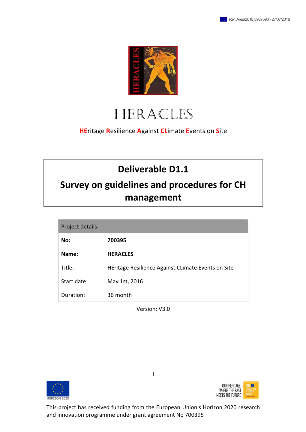 Survey on Guidelines and Procedures for CH Management