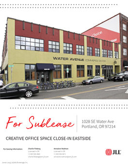 Creative Office Space Close-In Eastside