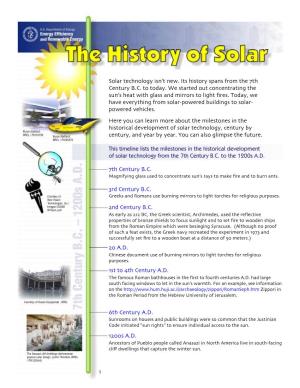 The History of Solar