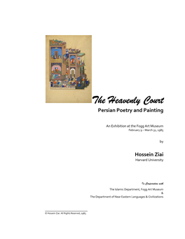 The Heavenly Court Persian Poetry and Painting