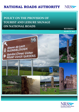 Policy on the Provision of Tourist and Leisure Signage on National Roads