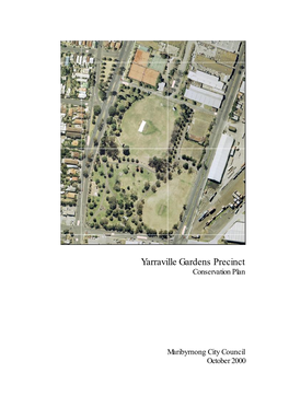HO138 Yarraville Gardens Conserv Plan