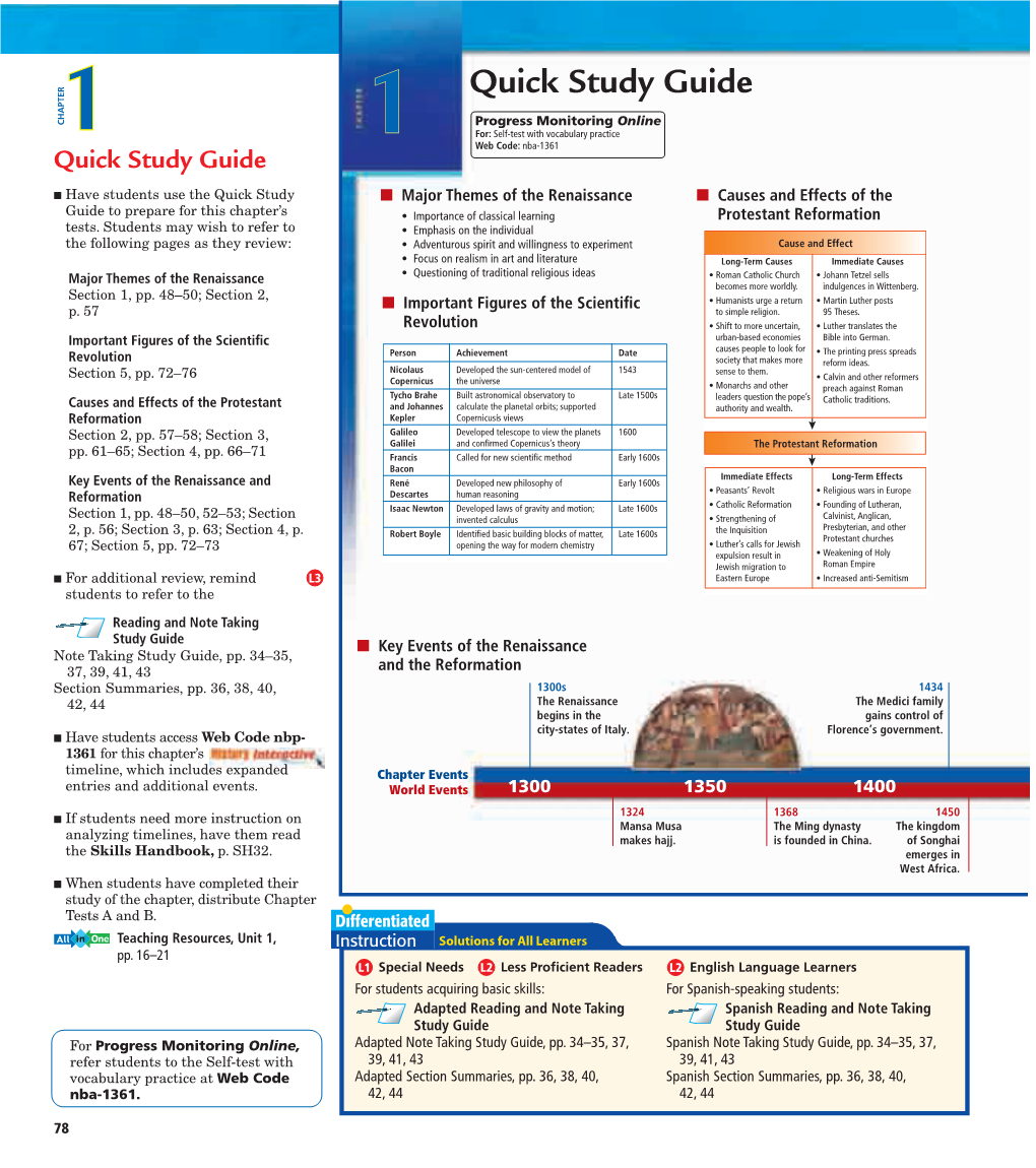 Quick Study Guide