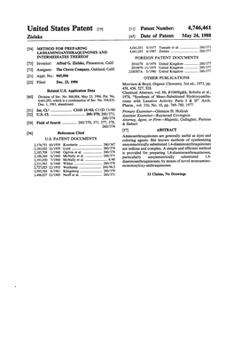 United States Patent (19) 11 Patent Number: 4,746,461 Zielske (45) Date of Patent: May 24, 1988