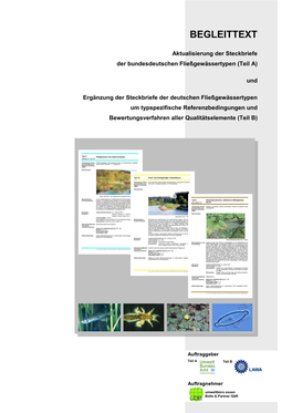 Aktualisierung Der Steckbriefe Der Bundesdeutschen Fließgewässertypen (Teil A)