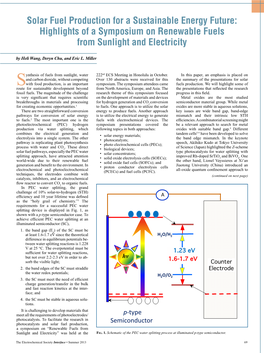 Solar Fuel Production for a Sustainable Energy Future: Highlights of a Symposium on Renewable Fuels from Sunlight and Electricity by Heli Wang, Deryn Chu, and Eric L