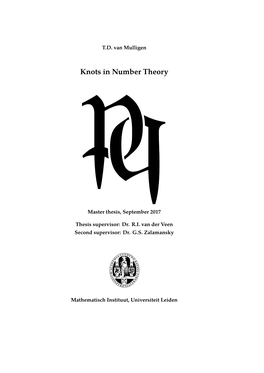 Knots in Number Theory