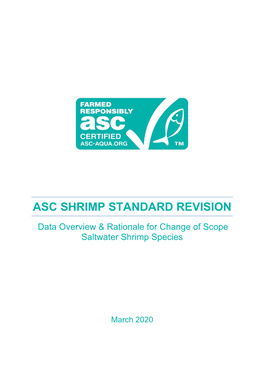 Asc Shrimp Standard Revision