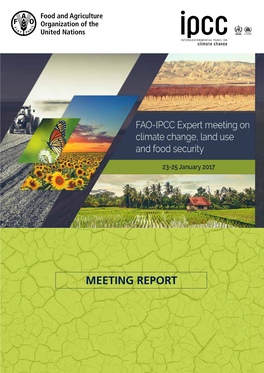 Report on the FAO-IPCC Expert Meeting on Climate Change, Land