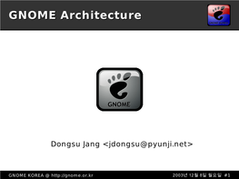 GNOME Architecture