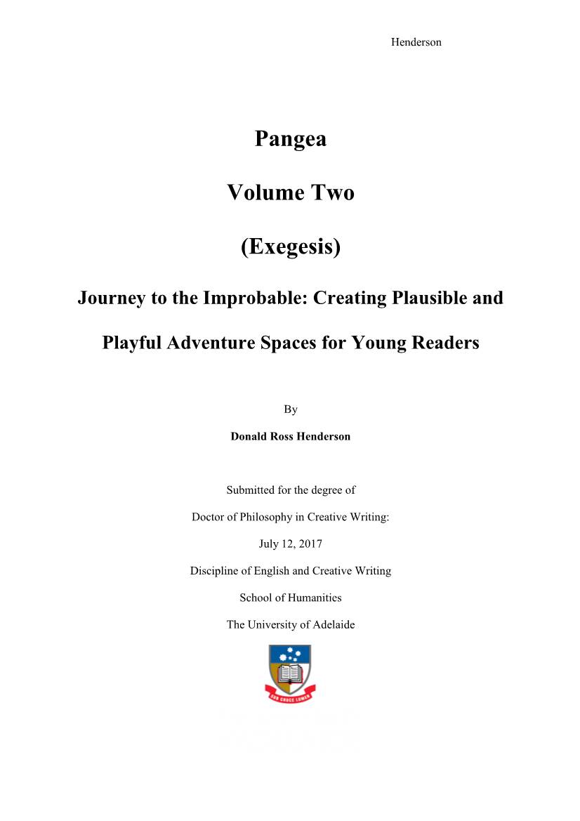 Pangea Volume Two (Exegesis)