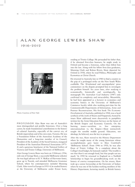 SHAW, Alan George Levers