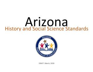 History and Social Science Standards Are Premised Upon a Rigorous and Relevant K-12 Social Studies Program Within Each District and School in the State