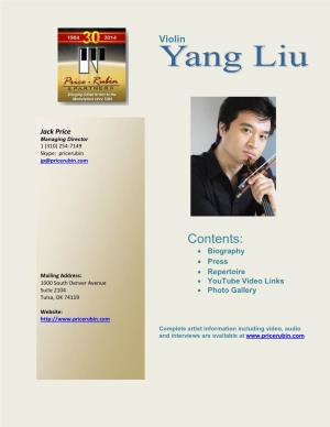 Yang Liu – Biography