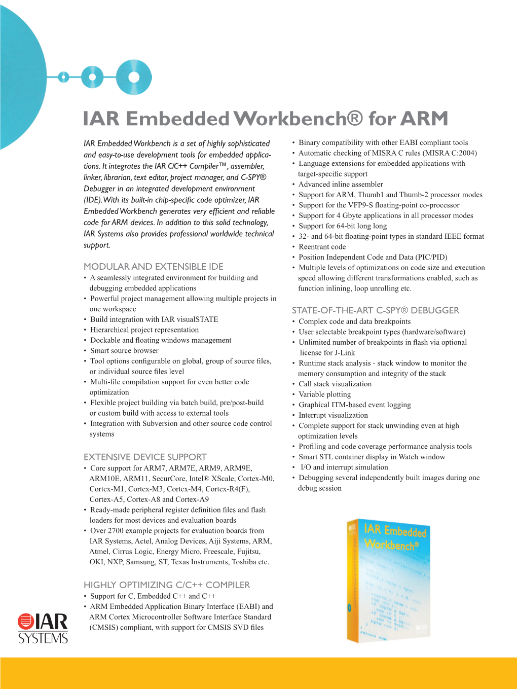 IAR Embedded Workbench® for ARM