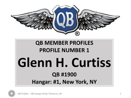 Qb Member Profiles Profile Number 1 Qb #1900