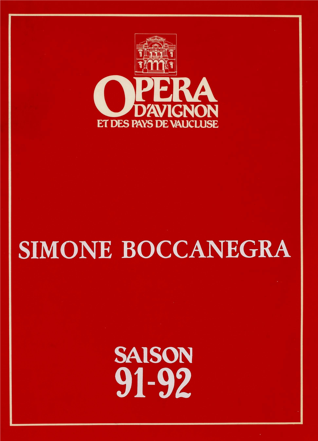 Simone Boccanegra Saison