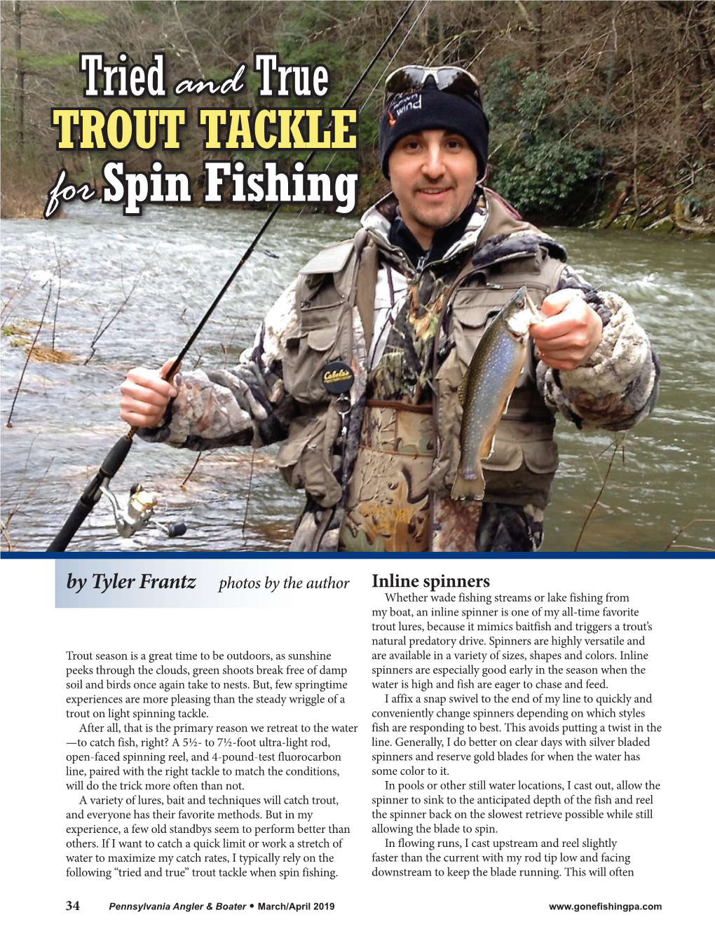 Tried and True TROUT TACKLE for Spin Fishing