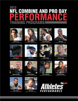 NFL Combine and Pro Day Performance Training Programs
