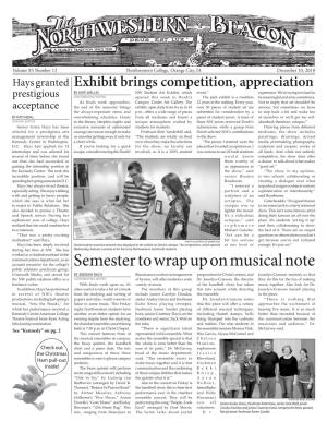 Semester to Wrap up on Musical Note