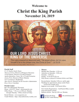 Christ the King Parish November 24, 2019