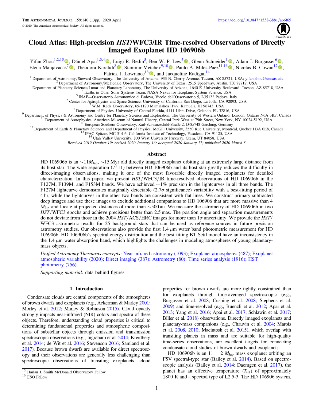 High-Precision HST/WFC3/IR Time-Resolved Observations of Directly Imaged Exoplanet HD 106906B