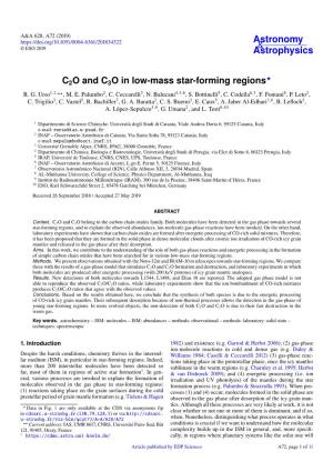 C2O and C3O in Low-Mass Star-Forming Regions R