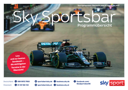 Sky Sportsbar Programm März