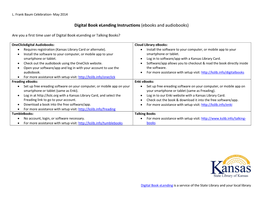 Digital Book Elending Instructions (Ebooks and Audiobooks)