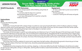 Soccer Skills — Dribbling, Inside-Of-The