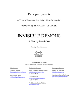 Invisible Demons