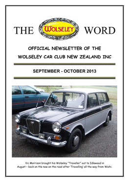 September-October 2013 Wolseley Word