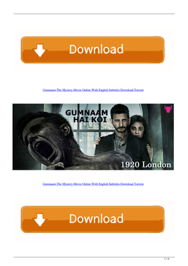 Gumnaam the Mystery Movie Online with English Subtitles Download Torrent