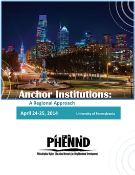 Anchor Institutions: a Regional Approach