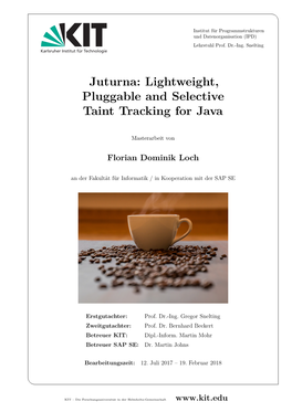 Juturna: Lightweight, Pluggable and Selective Taint Tracking for Java